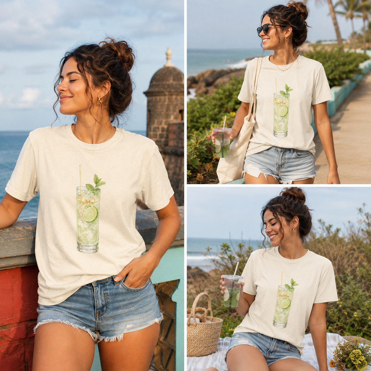 Camiseta Mojito — Cóctel Tropical con Lima y Menta