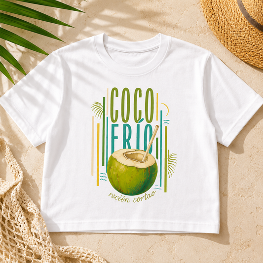 Crop Top Coco Frío Puerto Rico — Tropical Boricua