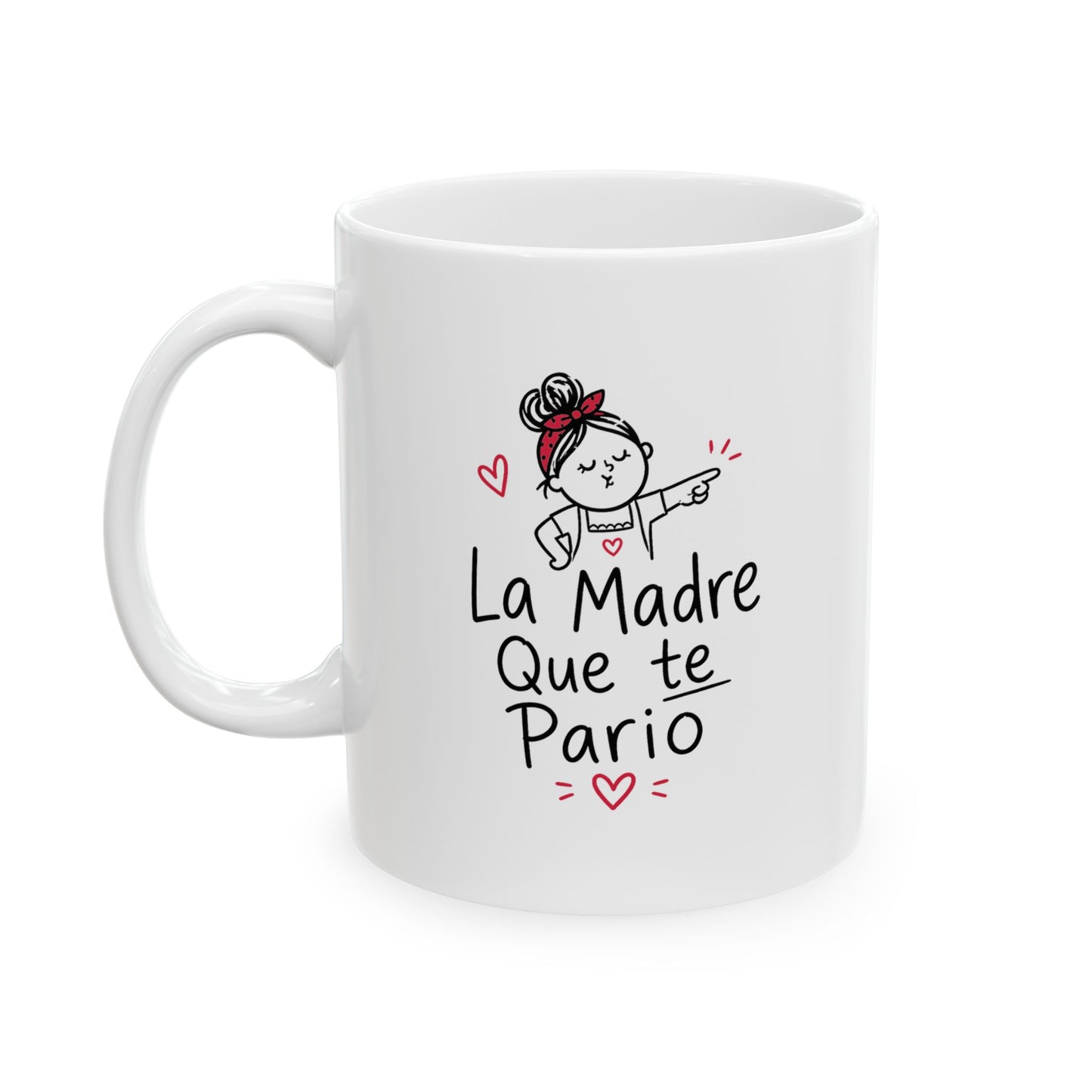 Taza La Madre que te Parió 11oz — Humor Boricua