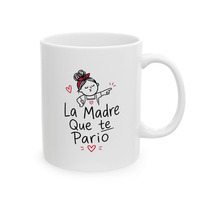 Taza La Madre que te Parió 11oz — Humor Boricua