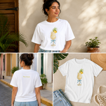 Camiseta Piña Colada — Ilustración Tropical