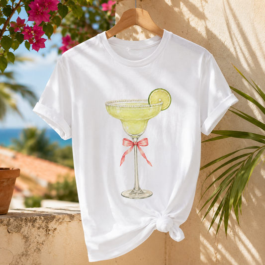 Camiseta Margarita — Cóctel en Acuarela