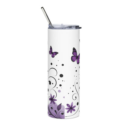 Tumbler Mariposas 20oz — Personalizado con Nombre