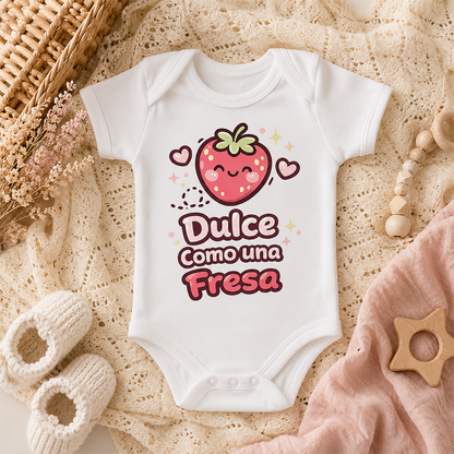 Body de Bebé Dulce Como Una Fresa — Fresita