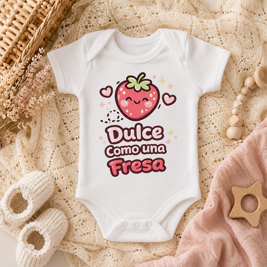 Body de Bebé Dulce Como Una Fresa — Fresita