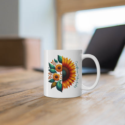 Taza Girasol 11oz — Sunflower Vibes Only