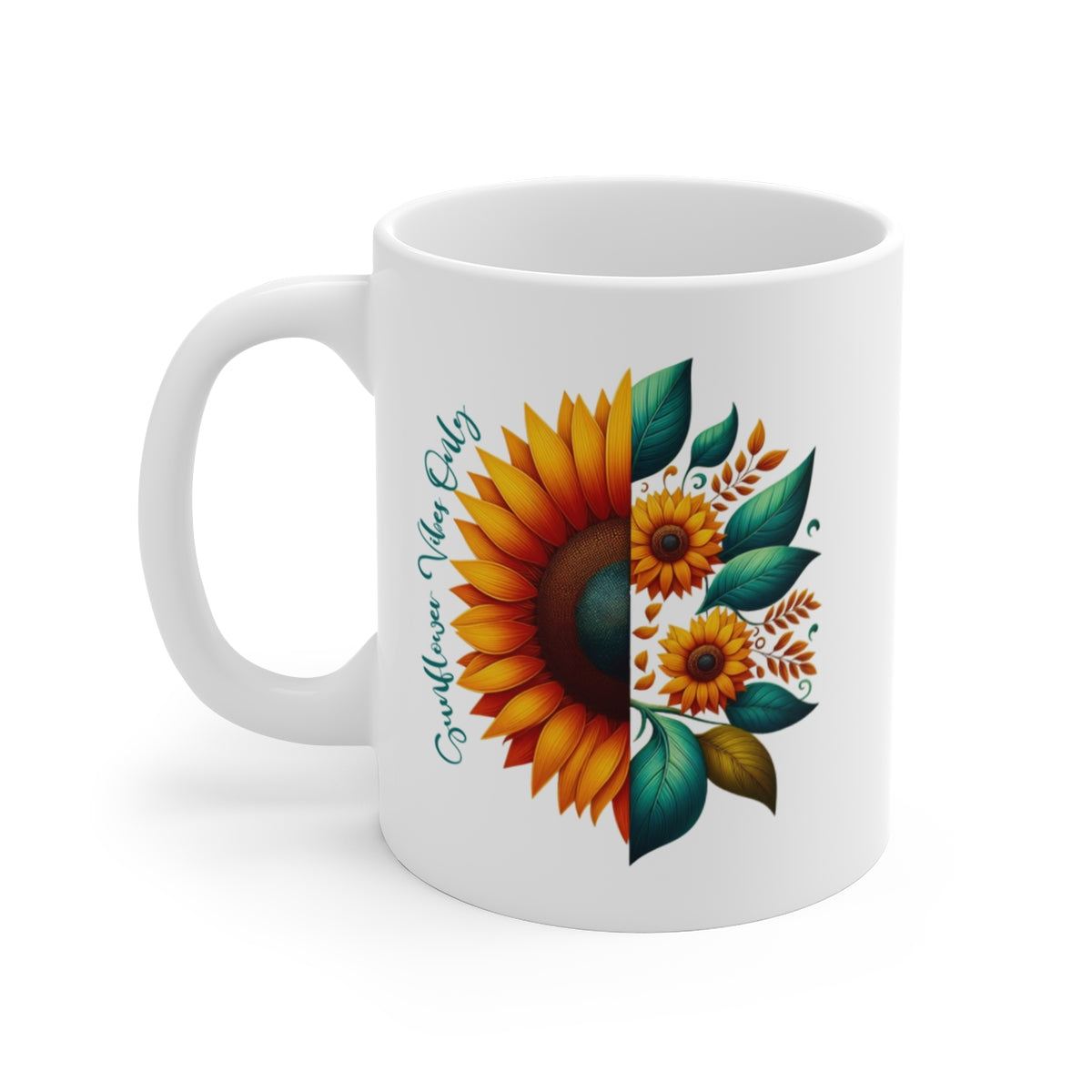 Taza Girasol 11oz — Sunflower Vibes Only