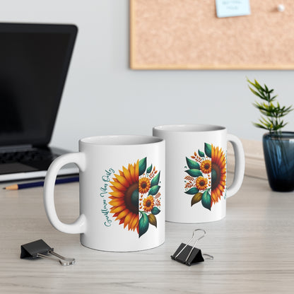 Taza Girasol 11oz — Sunflower Vibes Only